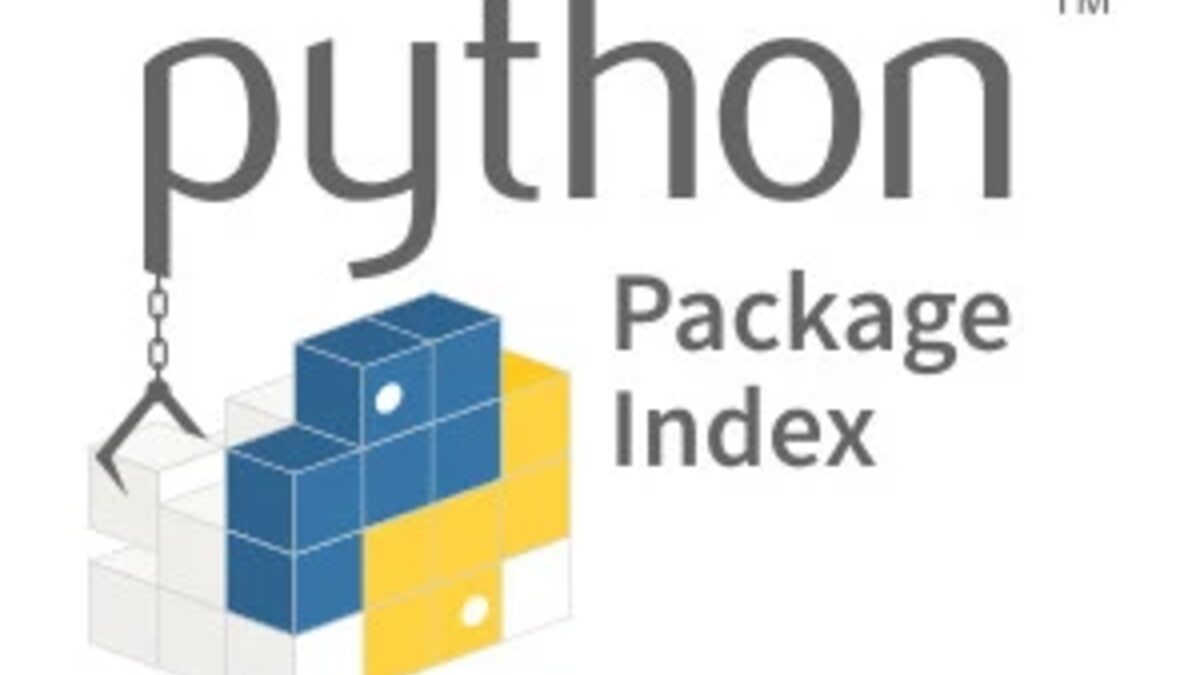 The Python Package Index logo, showing the two-snake Python mark next to the words Package Index