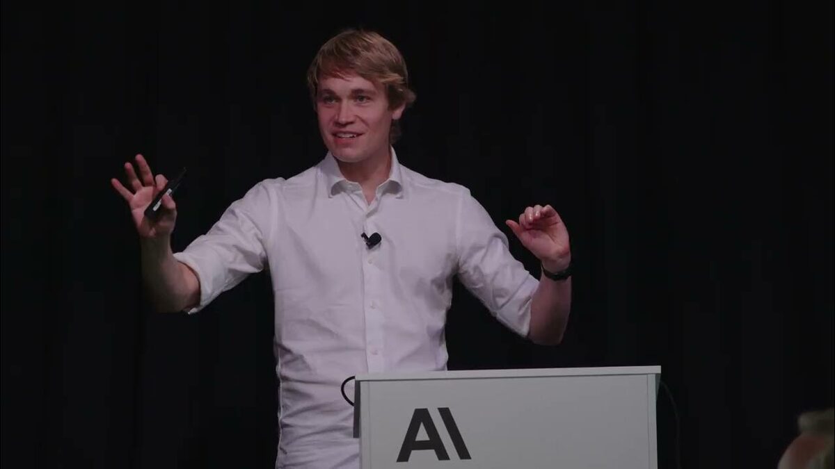 Title card for Erik Schluntz's 'Vibe coding in prod, responsibly' Anthropic workshop talk.