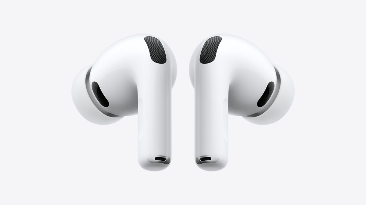 Apple AirPods Pro shown in their charging case, the current generation design that the camera-equipped model will build on
