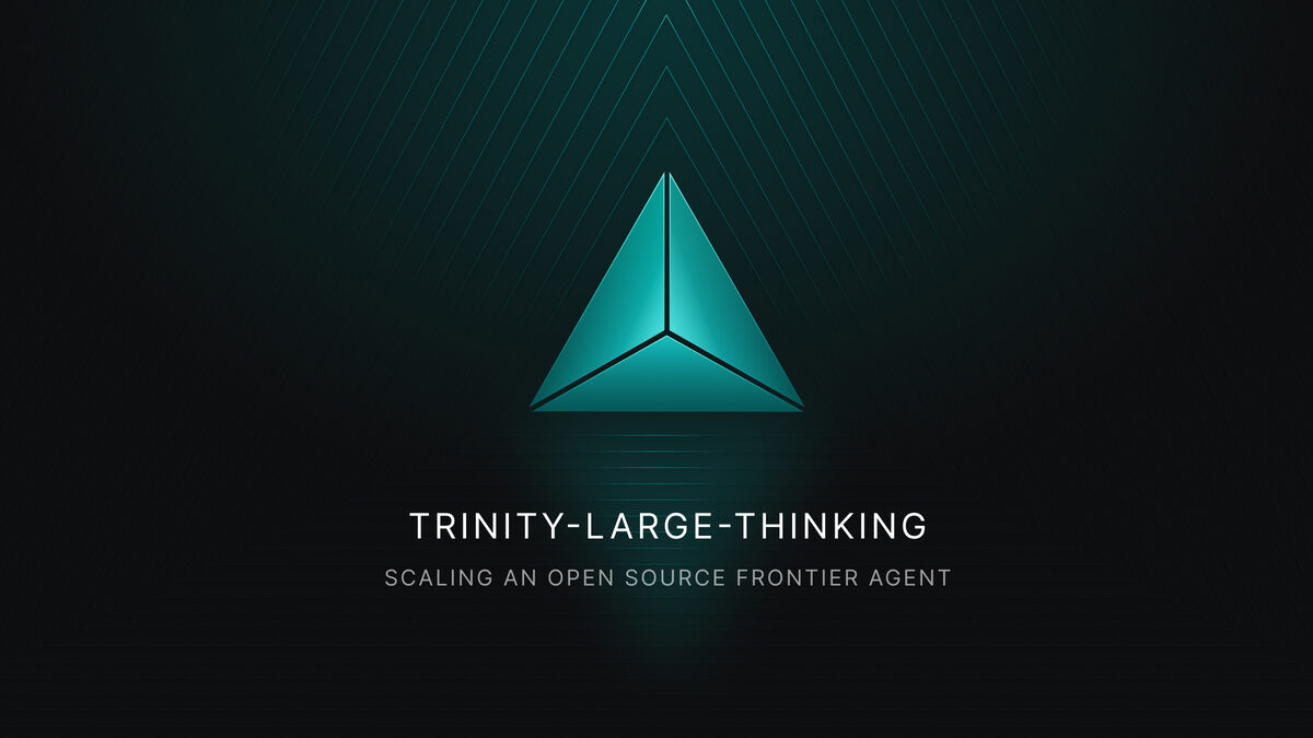 Arcee AI Trinity branding from the Trinity-Large-Thinking blog post.