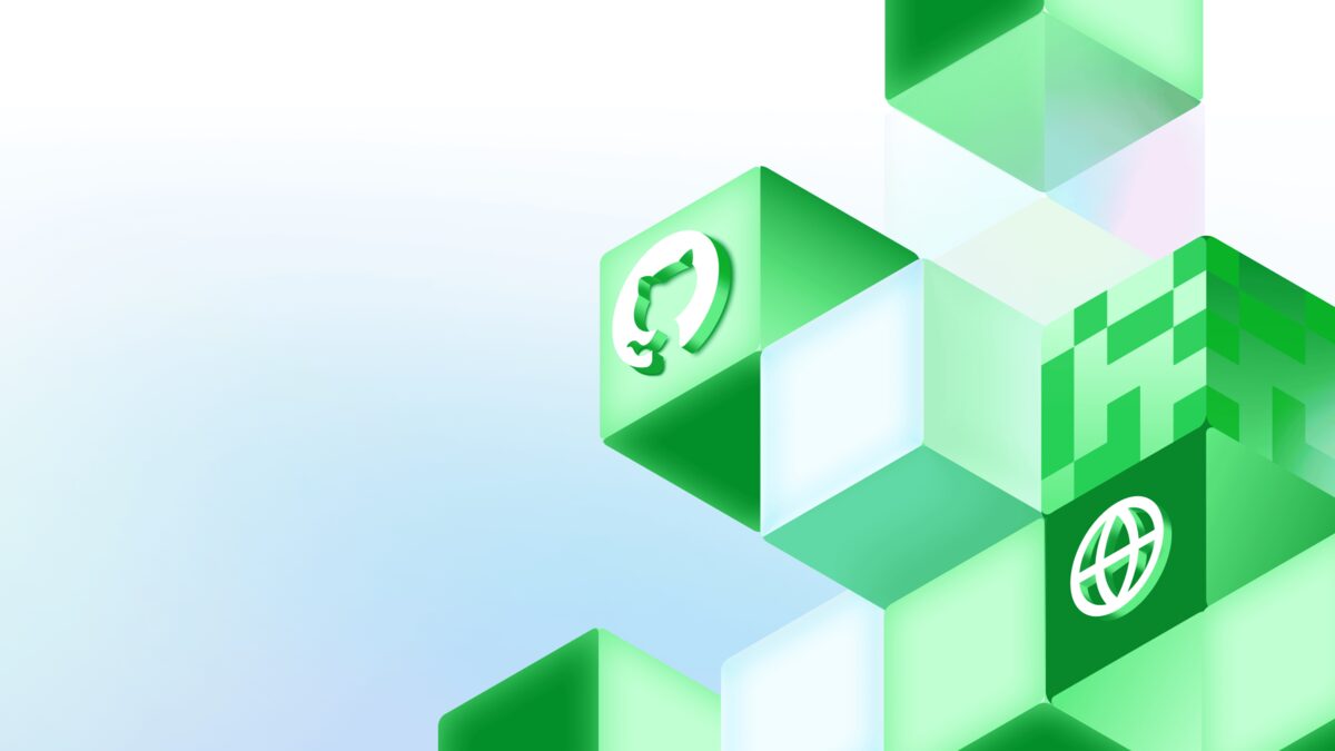 GitHub Octocat mark on a dark gradient, the cover graphic on the GitHub Blog post announcing the Copilot billing change.