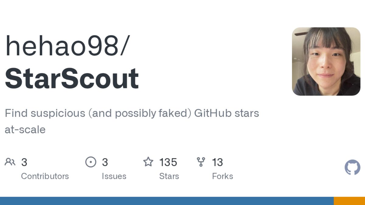GitHub OG card for the StarScout research repository from Carnegie Mellon