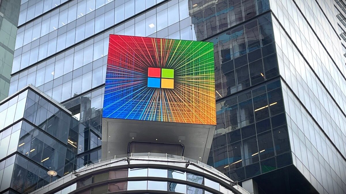The Microsoft corporate logo, the brand the scam emails are spoofing through Microsoft's own legitimate notification infrastructure.