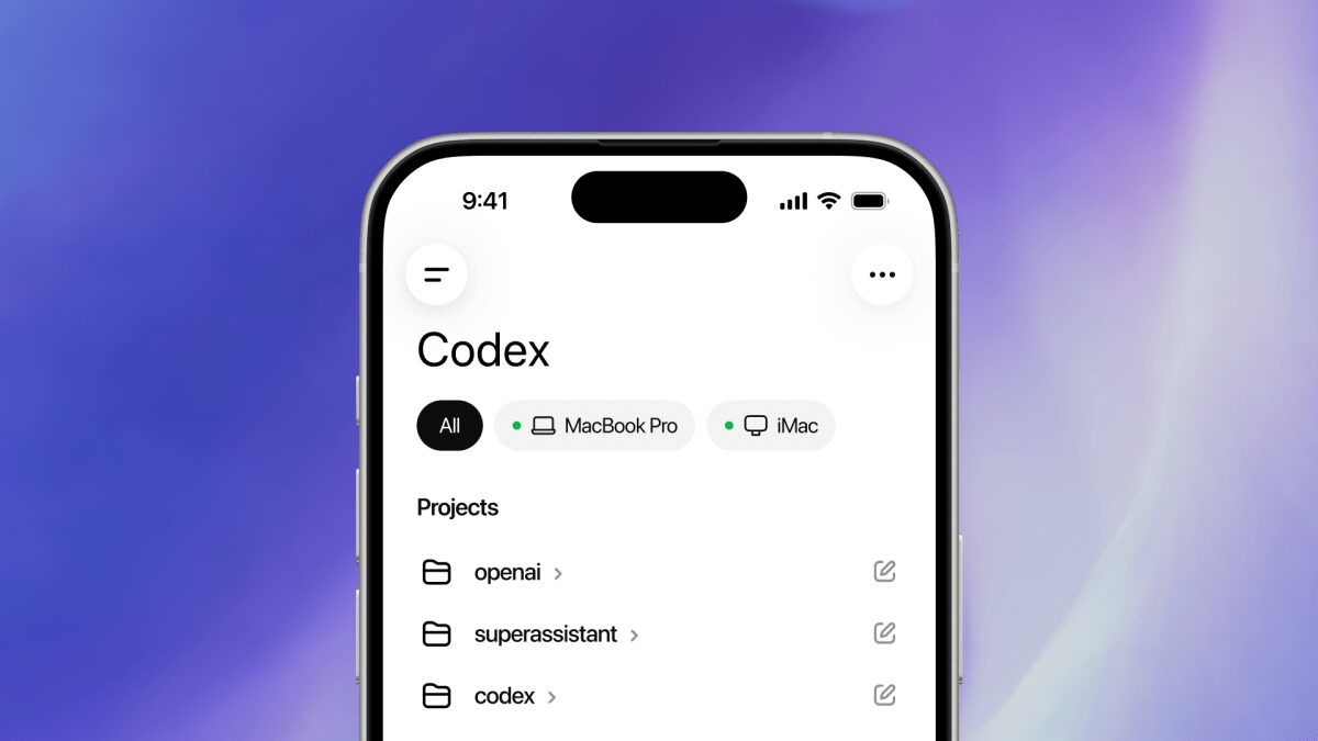 OpenAI's Codex inside the ChatGPT mobile app, showing a Codex review on a phone screen.