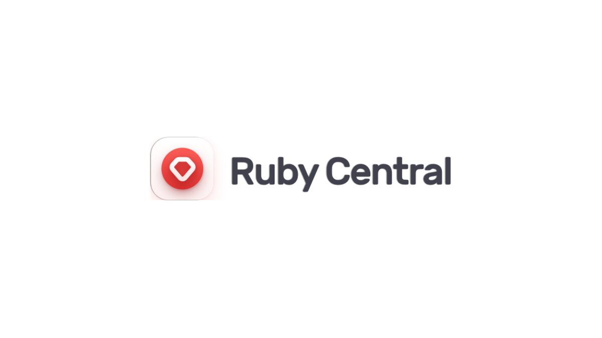 Ruby Central logo on the organization's April 2026 'A New Chapter' announcement