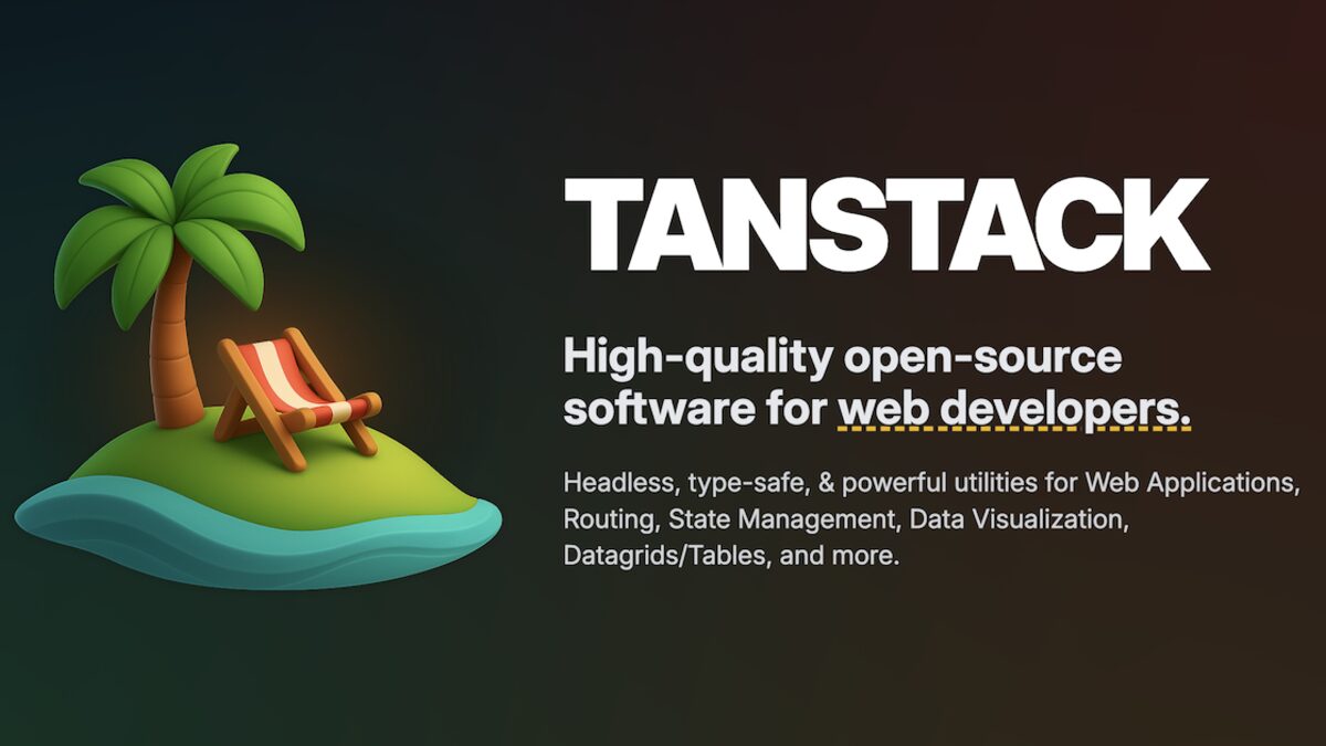 TanStack website header with logo