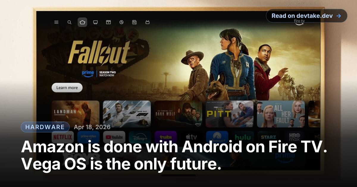 Amazon Fire TV home screen on a television
