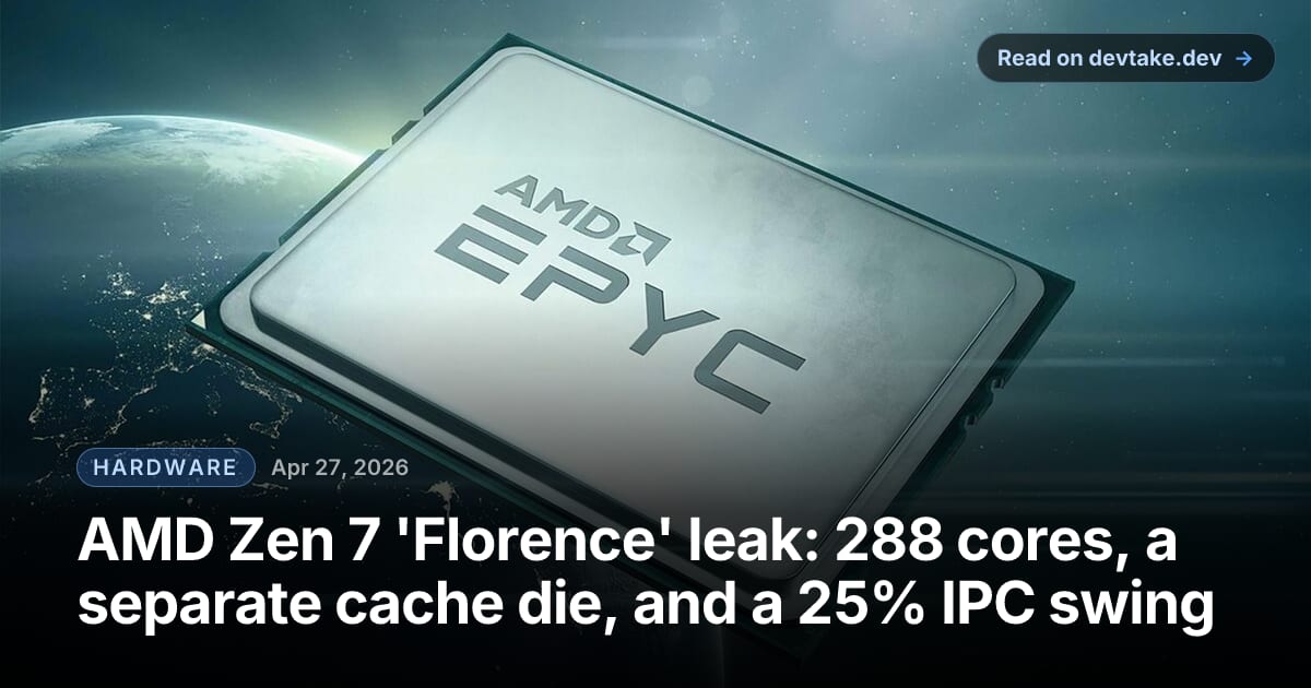 AMD EPYC server processor in cinematic studio lighting.