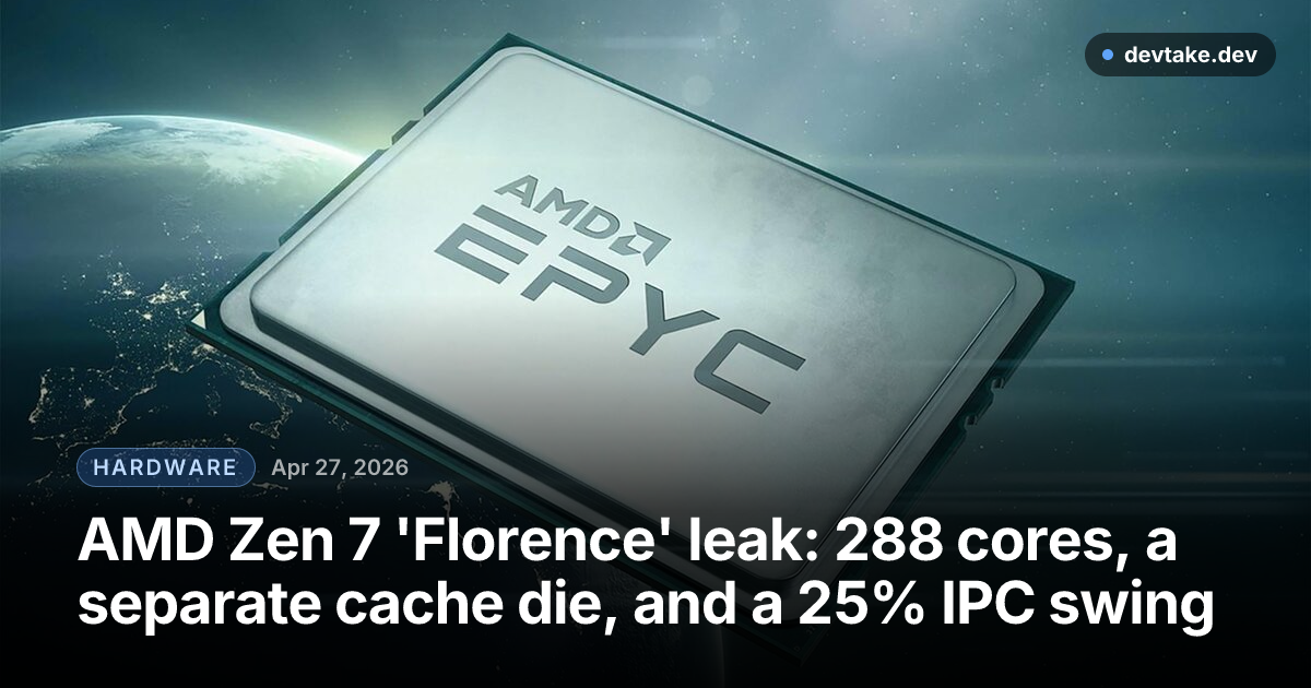 AMD EPYC server processor in cinematic studio lighting.