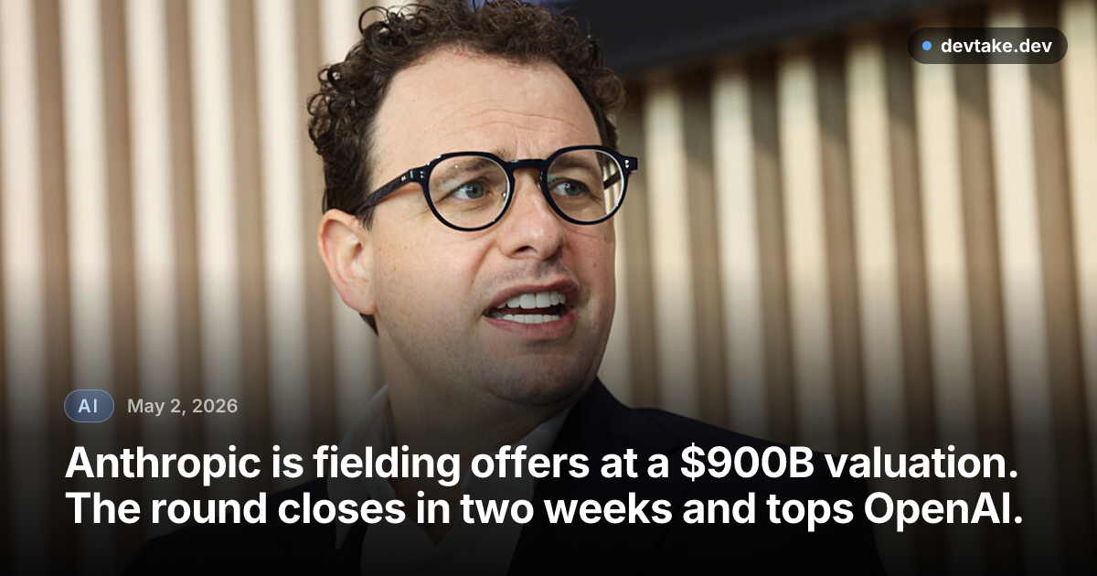 Anthropic CEO Dario Amodei photographed at Bloomberg House during the World Economic Forum.