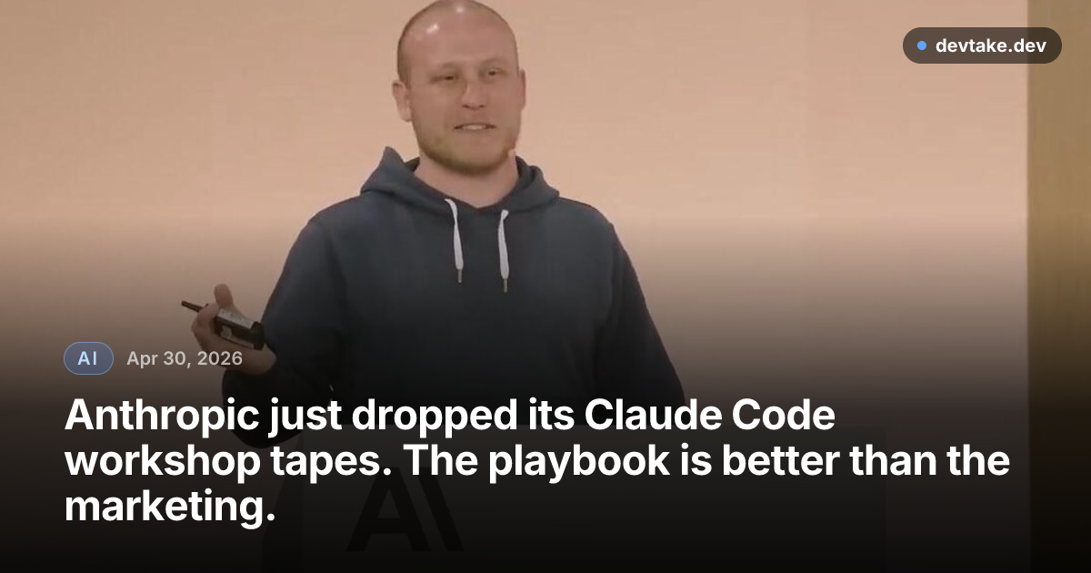 Title card for Boris Cherny's 'Mastering Claude Code in 30 Minutes' Anthropic workshop talk.