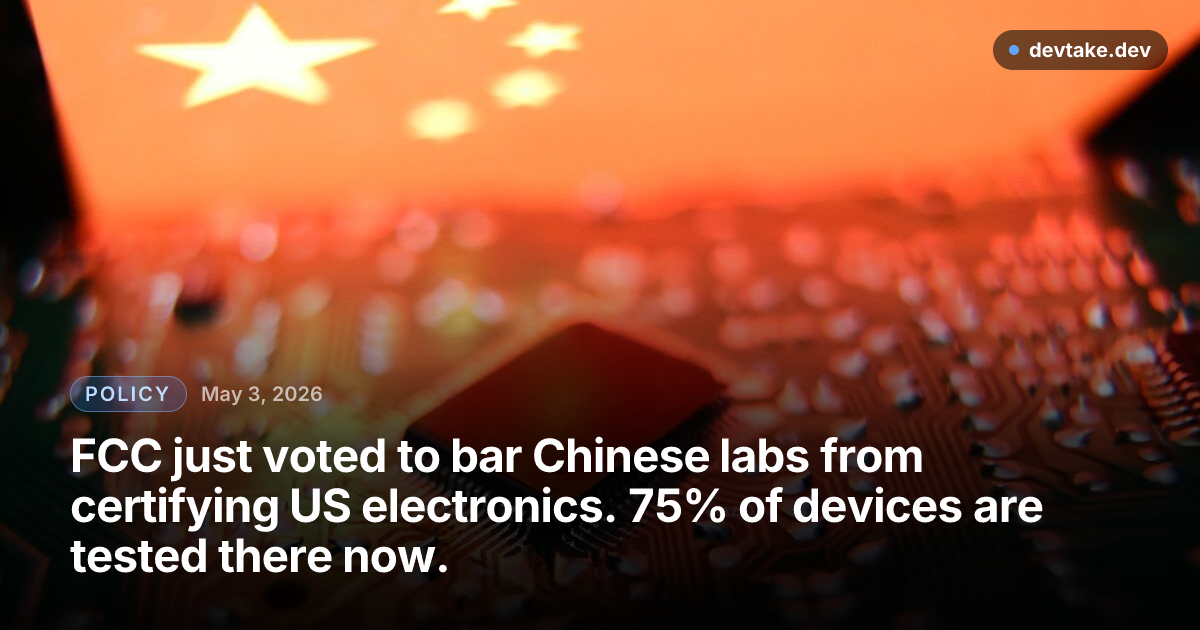 Electronic certification testing equipment in a lab
