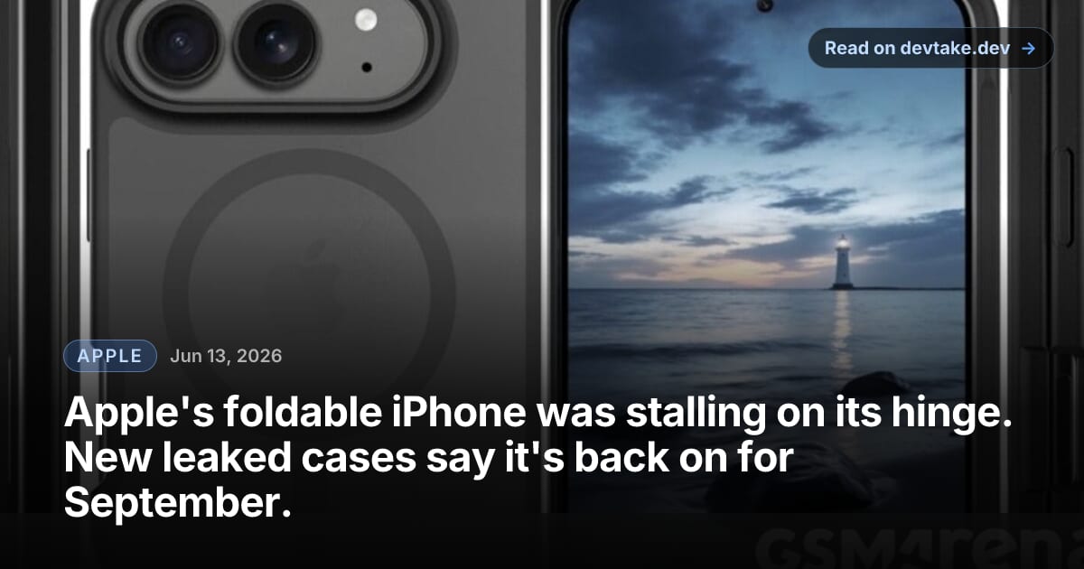 Leaked case renders of Apple's foldable iPhone Ultra, showing the rear dual-camera cutout and slim profile.