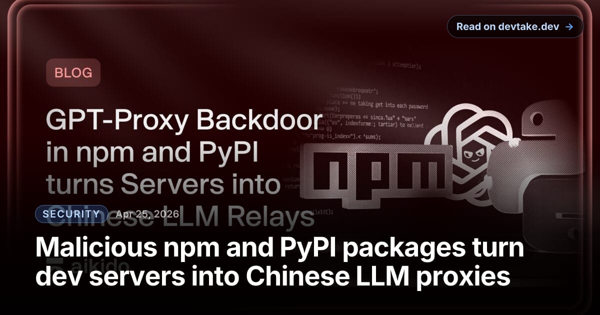 Aikido Security illustration of the GPT-Proxy backdoor.