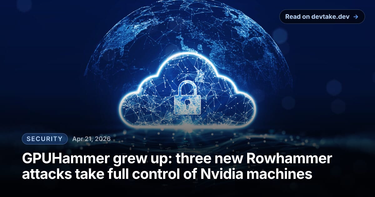 Abstract illustration of memory cells and GPU silicon for a Rowhammer attack story.