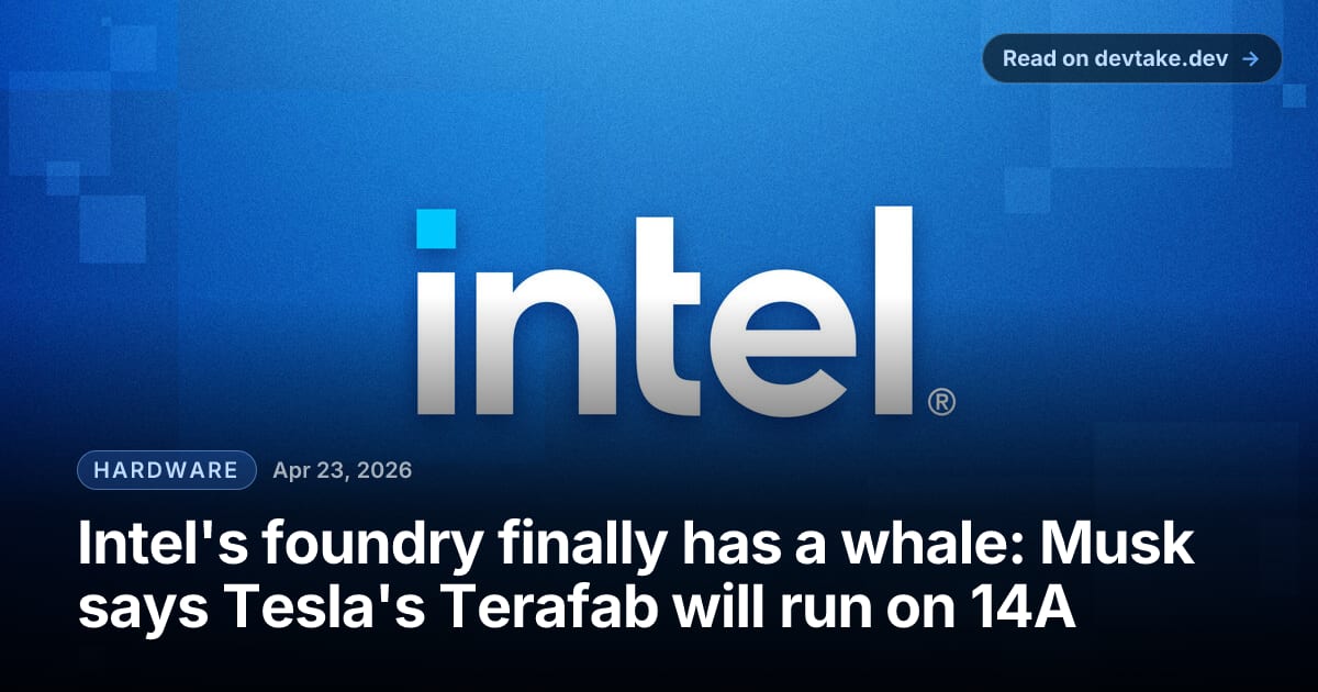 Intel corporate newsroom image showing Intel branding