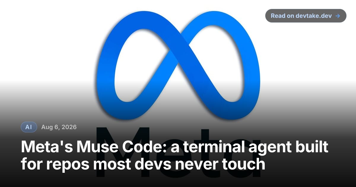 The Meta wordmark below the company's blue infinity-loop logo on a white background