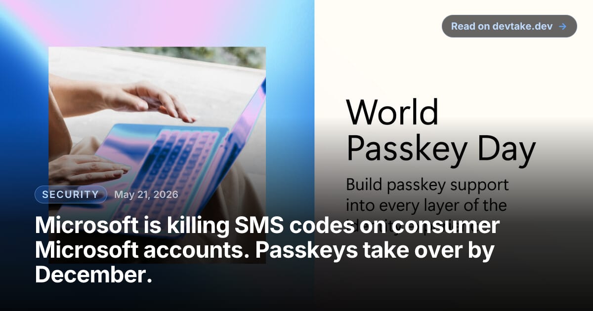 Microsoft's World Passkey Day 2026 promo art for passwordless authentication
