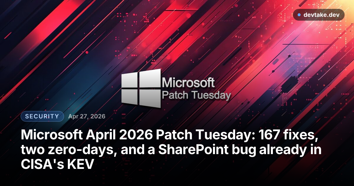BleepingComputer's Microsoft Patch Tuesday header art.