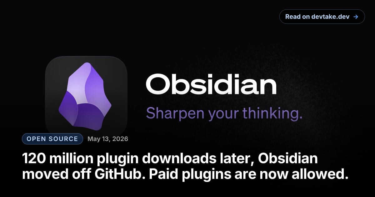 Obsidian application banner showing the note-taking app branding