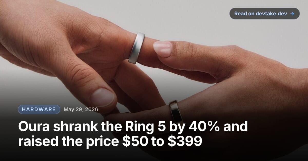 The Oura Ring 5 shown in multiple metal finishes against a neutral background