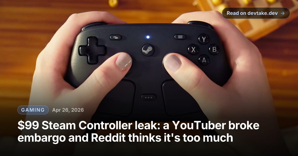 Steam Controller hardware press image.