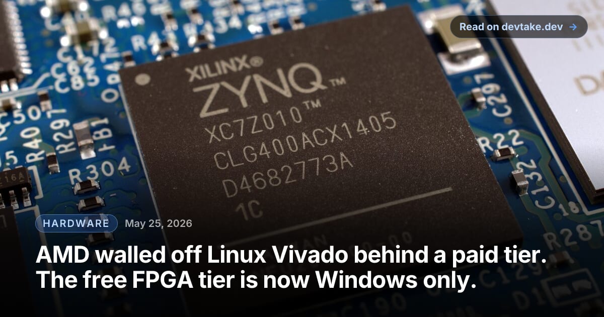 An Adapteva Parallella development board with an AMD/Xilinx Zynq FPGA SoC, representative of the hobbyist hardware the Vivado free tier targets.